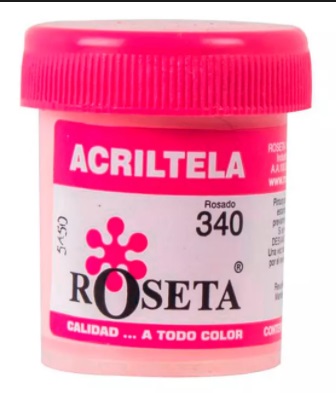 ACRILTELA R:340 ROSADO - ESTUCHE X 6 UNIDADES