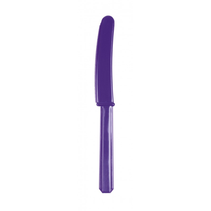 CUCHILLO PAQUETE*10 MORADO L12645