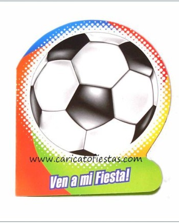 TARJETAS DE INVITACION FUTBALL PQ*8UN